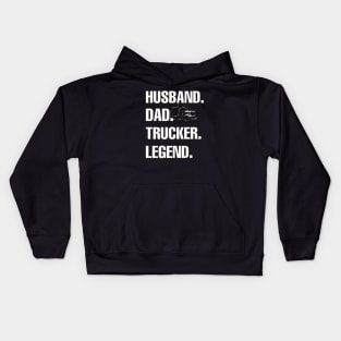 husband dad Trucker legend Kids Hoodie